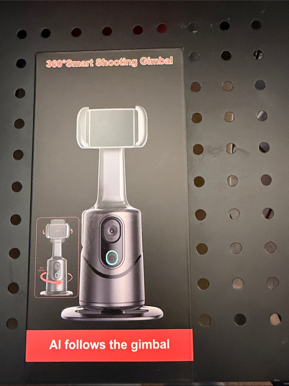 360° Smart Shooting Gimbal - AI Follow - Black